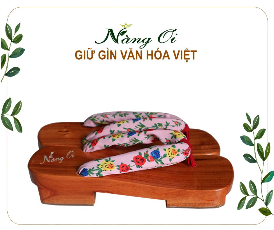 guốc gỗ nhật bản mang cùng kimono